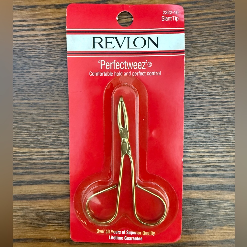 HTF Vintage Revlon Perfectweez Slant Tip Tweezer Stainless Steel Superior 232210